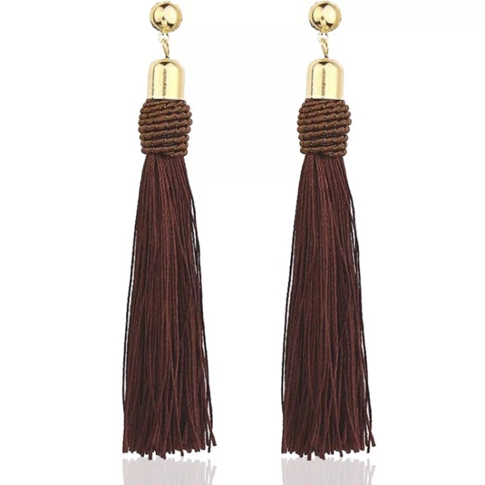 🔴5/$15⚠️𝗖𝗟𝗘𝗔𝗥𝗔𝗡𝗖𝗘⚠️Brown Earrings NEW - Picture 3 of 7